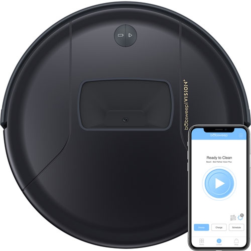 Refurbished - bObsweep PetHair Vision Plus Robot Vacuum & Mop - Blackberry