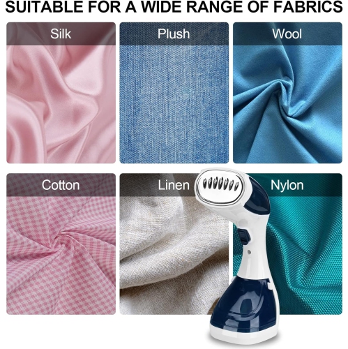 Défroisseur à vapeur portatif 180 ml de 1500 W avec fonction de chauffage rapide en 30 secondes. Fer à vapeur idéal pour la maison ou les