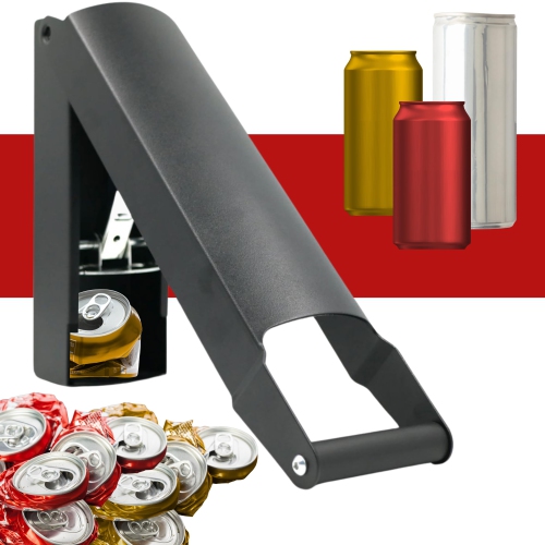 Broyeur à canettes mural en aluminium pour recyclage Broyeurs robustes pour pilon à bouteille en plastique Seltzer Soda