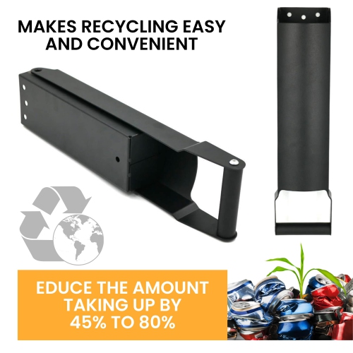 Broyeur à canettes mural en aluminium pour recyclage Broyeurs robustes pour pilon à bouteille en plastique Seltzer Soda