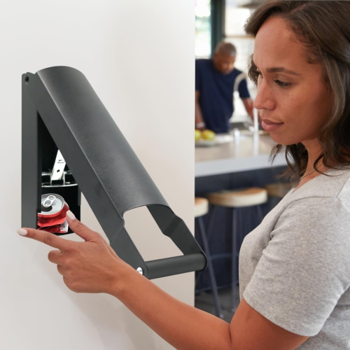 Broyeur à canettes mural en aluminium pour recyclage Broyeurs robustes pour pilon à bouteille en plastique Seltzer Soda