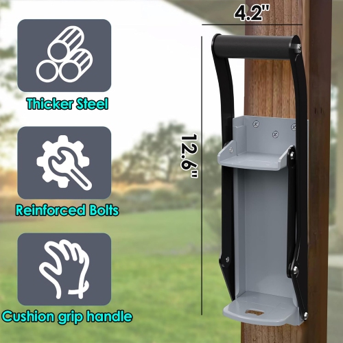 Disjoncteur de canettes, distributeur de canettes mural 16&nbsp;oz Broyeur de bière Outil de recyclage pour broyage des canettes de bière