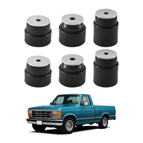VEVOR 62 PCS Body Mount Bushing Kit, Compatible with 1980-1998 Ford F150 F250 F350, Polyurethane Body Mount Kit, Quick Replacement, for Improving