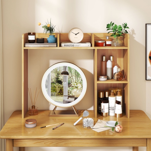 3-Tier Desk Bookshelf with 4 Shelves, Perfect for Home Office or Study Use