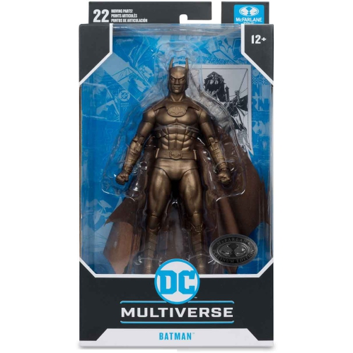 DC  Multiverse Batman 1989 7 Inch Action Figure Exclusive - Bronze Batman (Michael Keaton) In Platinum