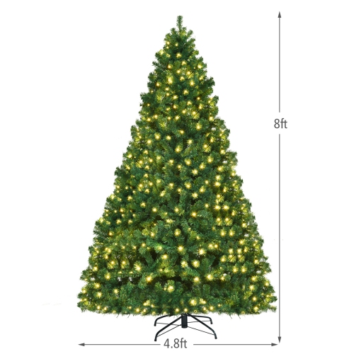 PVC Christmas Tree with LED Lights, Easy Setup for Seasonal Decoration