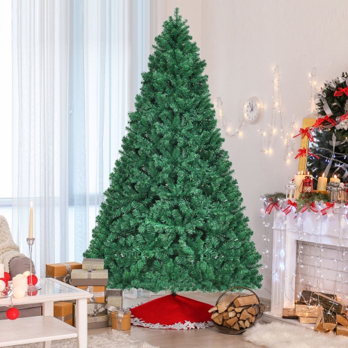 PVC Christmas Tree with LED Lights, Easy Setup for Seasonal Decoration