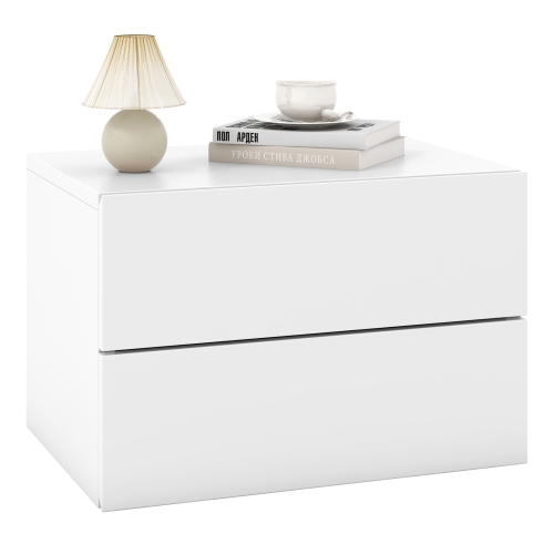Floating Nightstand with Drawer – Modern Wall Bedside Shelf for Small Spaces