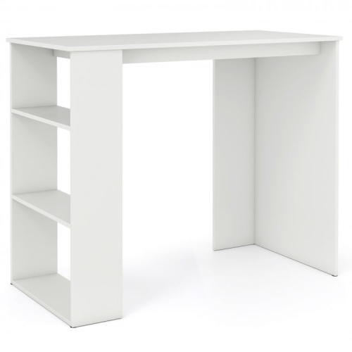 SLICKBLUE  Computer Desk With Bookshelf for Small Spaces, Compact Home Office Design