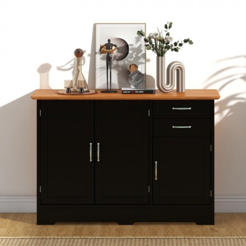 Multi-Functional Buffet Cabinet – Console Table with 2-Door Cabinet and Drawers
