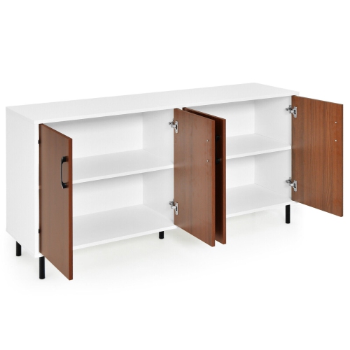 4-Door Kitchen Buffet Sideboard for Dining Room Storage and Organization