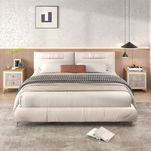 Modern Nightstand – 2 Pull-Out Drawers for Bedroom or Sofa Side Storage