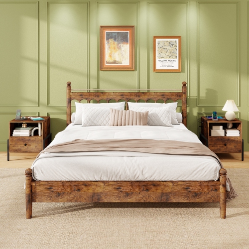 Table de chevet avec ports USB et prises de courant – Table de chevet avec tiroir et tablette