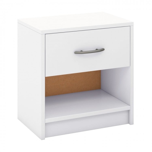 SLICKBLUE  Modern Nightstand With Drawer And Open Shelf – Bedside Storage Table for Small Spaces