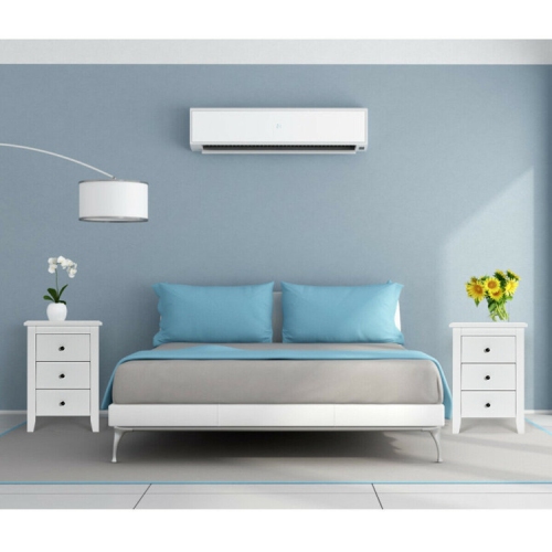 Set of 2 Modern Nightstands – Wooden Bedside Cabinets with Drawers