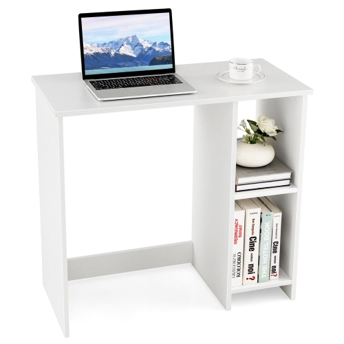 Modern Home Office Desk with 2 Storage Compartments for Organization
