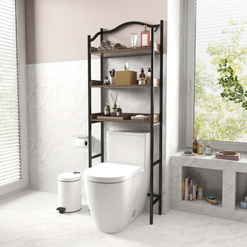 Costway 3-Tier Over-The-Toilet Bathroom Spacesaver Storage Rack Standing Shelf Organizer