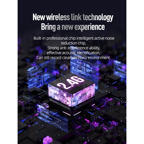 Micro-cravate sans fil avec interface de type C, adapté aux téléphones mobiles, aux ordinateurs, aux diffusions en direct, aux enregistrements vidéo