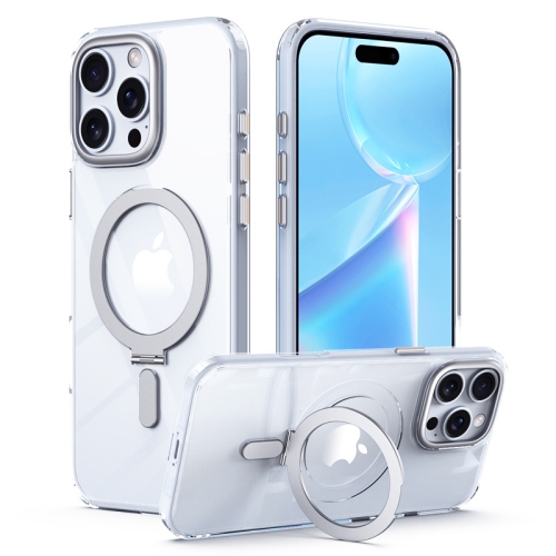 Applicable to iPhone 16 Pro Max mobile phone case, magnetic hidden ring holder, mobile phone case, transparent anti-fall Apple protective case,