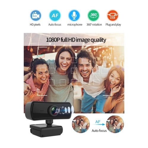 Caméra d'ordinateur Conférence en direct Mise au point fixe Plug and Play Enseignement vidéo HD Caméra Web, vidéo 2K, résolution 2560 x 1440,