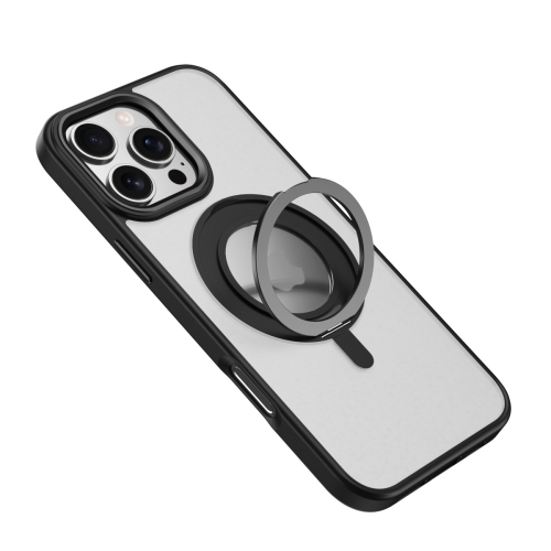 Applicable to iPhone16pro mobile phone case magnetic absorption damping bracket protective cover Apple rotating fulcrum shell bracket, magnetic