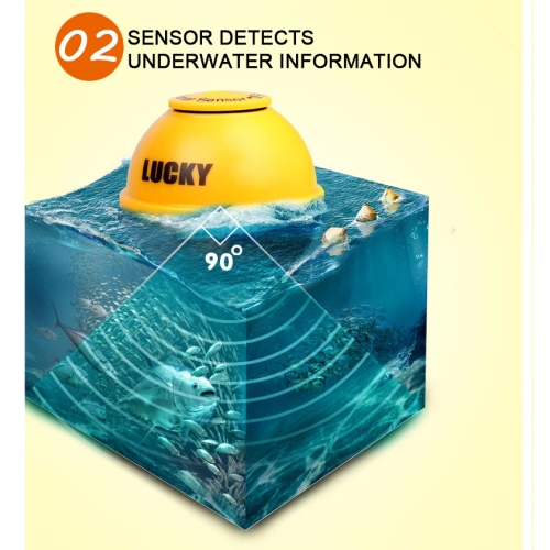 Échosondeurs Échosondeurs 300 m Échosondeur sans fil Détecteur HD Détecte à distance Produits d'extérieur pour kayak de bateau Pêche en mer