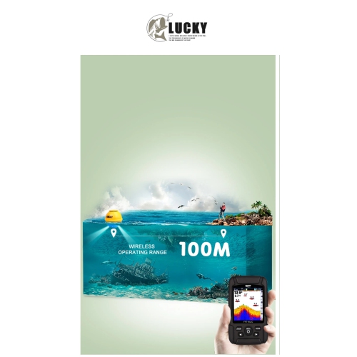 Échosondeurs Échosondeurs 300 m Échosondeur sans fil Détecteur HD Détecte à distance Produits d'extérieur pour kayak de bateau Pêche en mer