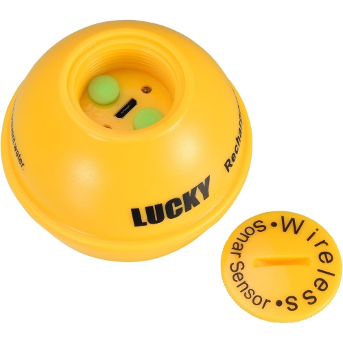 Échosondeur portatif Capteur de sondeur 147 pi Échosondeur d'eau LCD Échosondeur d'écran avec lampe attrayante pour pêche sur glace en mer