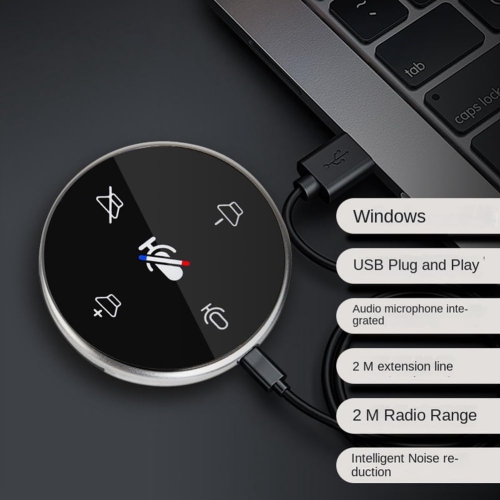 USB desktop microphone with speaker