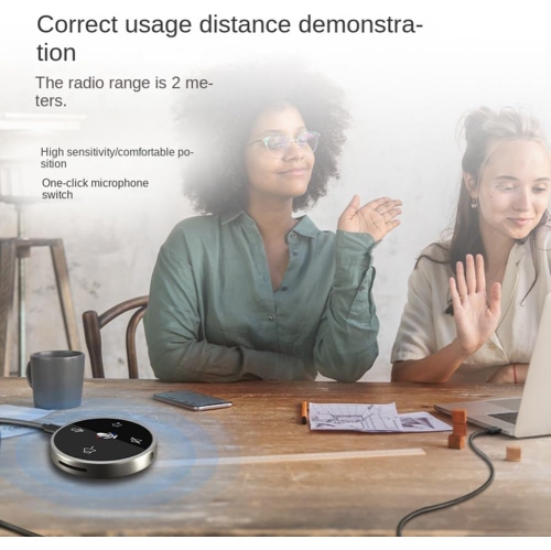 USB desktop microphone with speaker