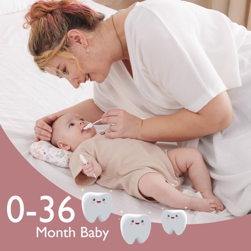 Momcozy Breast Pump Hands Free Upgraded Mobile Flow | M9, App Discreet Control Electric Breast Pump & Momcozy Baby Tongue Cleaner Gauze 40 Count