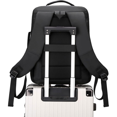 Large capacity expandable backpack for men, business travel backpack for men, backpack for men - gray