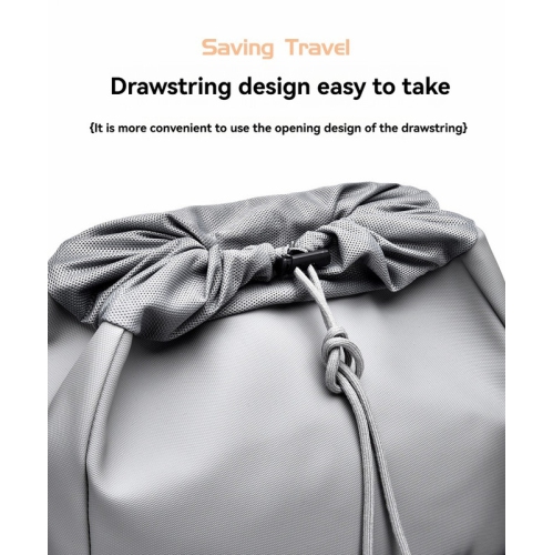 Sac à dos pour ordinateur d'affaires Sac d'école Sac à dos de voyage de grande capacité pour hommes convenant aux voyages et au travail - gris