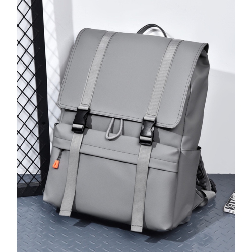 Sac à dos pour ordinateur d'affaires Sac d'école Sac à dos de voyage de grande capacité pour hommes convenant aux voyages et au travail - gris
