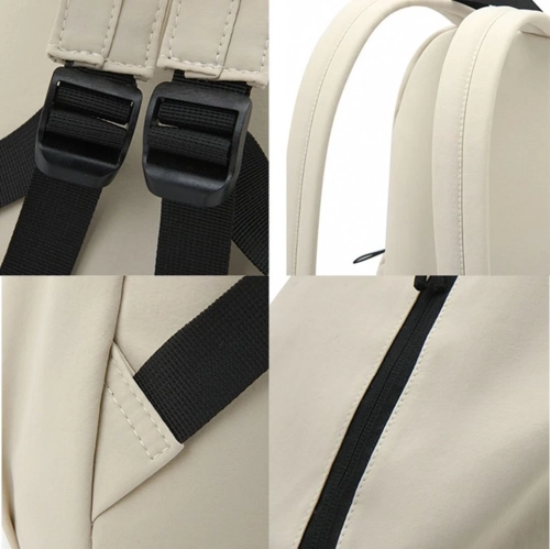 Backpack large backpack light men and women large capacity travel bag, backpack with pendant - black