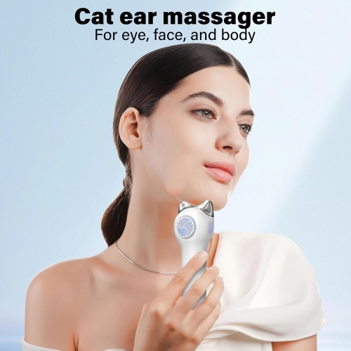 Hot & Cold Compress Face Firming Device,Red Blue Light Face Massage Tool for Face Lifting,Electric Facial Massager for Skin Care