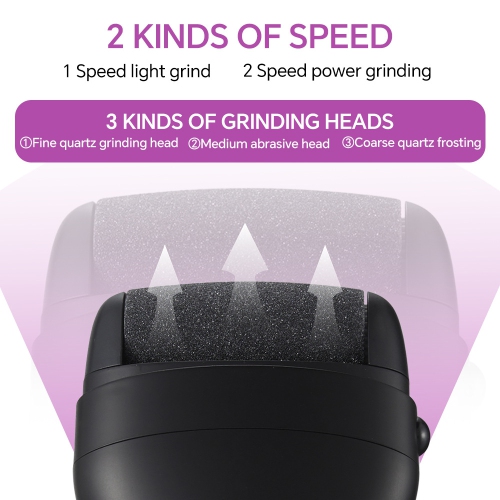 Foot Callus Remover, USB Rechargeable Foot Pedicure Tool for Removing Dead Skin and Calluses, Washable Foot Care Kit