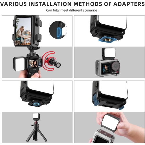 Accessoire d'éclairage magnétique miniature LED Pocket 3 de YOULIGHTS, lampe vidéo 8700K à remplissage réglable avec adaptateur d'extension à double