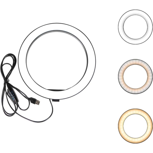 Anneau lumineux à intensité réglable YOULIGHTS OEBLD avec 3 modes d'éclairage et 10 anneaux d'appoint LED à niveau de luminosité