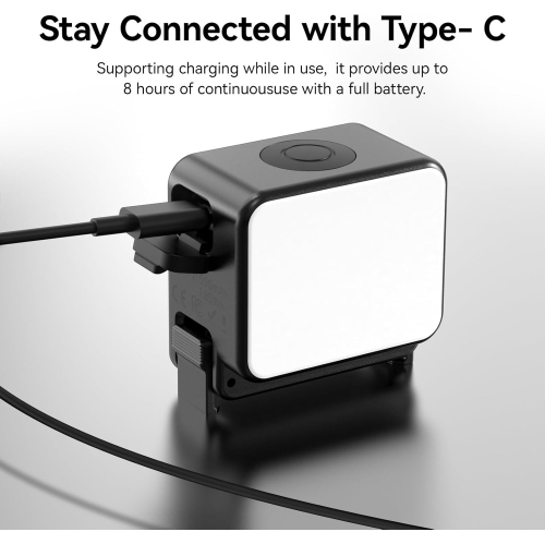 YOULIGHTS Magnetic Photography Fill Lighting for DJI Osmo Action 3/4 Camera Cage Accessories and Ulanzi PK-06 Pocket 3/4 Expansion Adapter