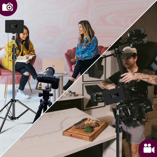 Trousse d'éclairage pour photographie USB DEL 5600K intensité réglable de YOULIGHTS pour studio vidéo avec trépied réglable et filtres de couleur