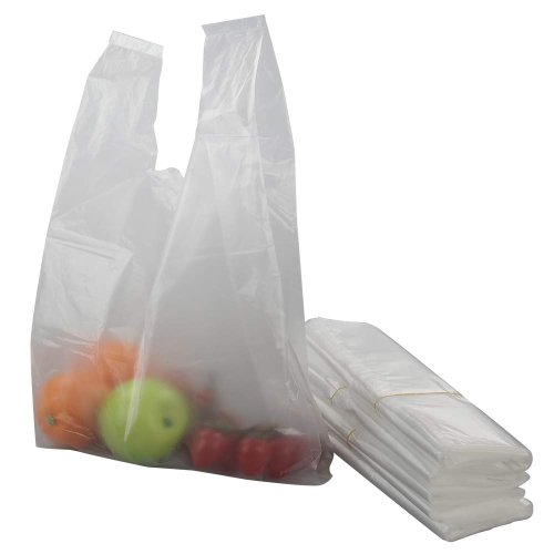 Ggbin Handled Shopping Bags/Plastic T Shirt Bags, 21.1" by 14.14"