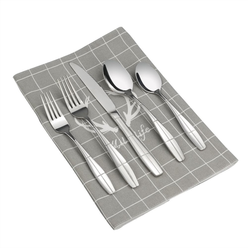 Eagrye 40-Piece Stainless Flatware Cutlery Silverware, Fork Spoon Knife, Service for 8
