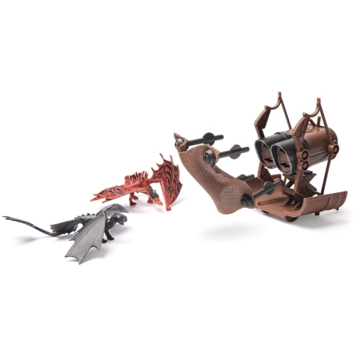 Dreamworks Dragons, 5-Pack Dragon Catcher Set with Hiccup’s Mangler Net Launcher, Kids Toys for Boys & Girls Ages 4 ..
