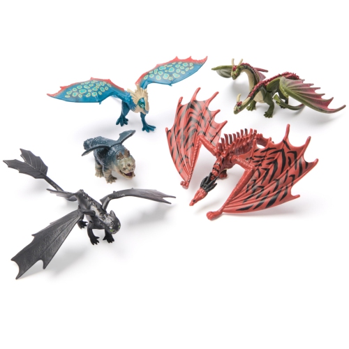 Dreamworks Dragons, 5-Pack Dragon Catcher Set with Hiccup’s Mangler Net Launcher, Kids Toys for Boys & Girls Ages 4 ..