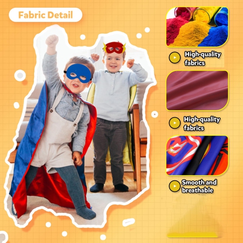 Kids Costumes 5PCS Superhero Capes Set for Boys, Girls Dress Up Party Favors Birthday
