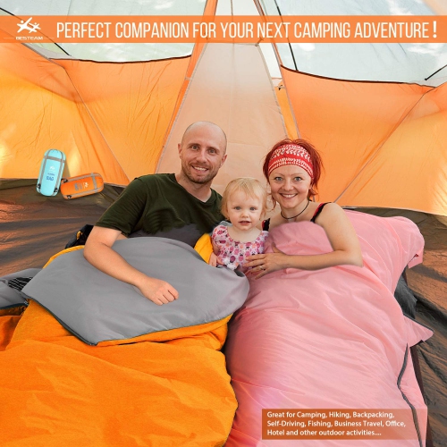 Sac de couchage pour temps chaud ultraléger BESTEAM, camping extérieur, sac à dos et randonnée – Convient aux enfants, aux adolescents et aux