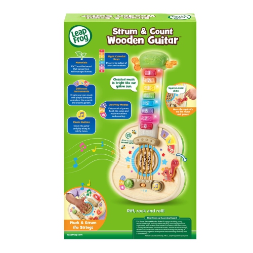 LeapFrog Strum & Count Wooden Guitar