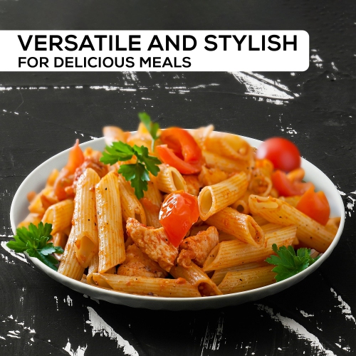 MIAMIO – Ensemble de 6 assiettes modernes en céramique/grès – Collection Palmanova