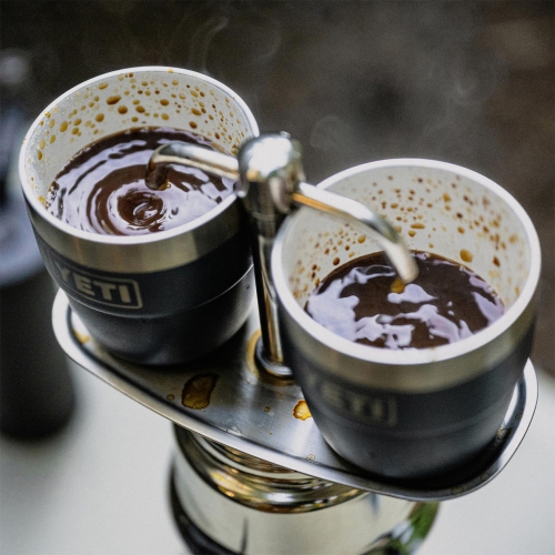 Tasse empilable YETI Rambler 4 oz, acier inoxydable, tasse à espresso/café isotherme, paquet de 2, rose grès